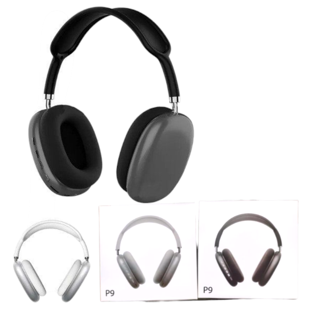 Auricular Vincha Inalambrico Bluetooth Recargable  USB Liso P9