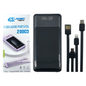 Cargador Portátil Power Bank 20000 mAh Con Linterna Y Cables PL-40