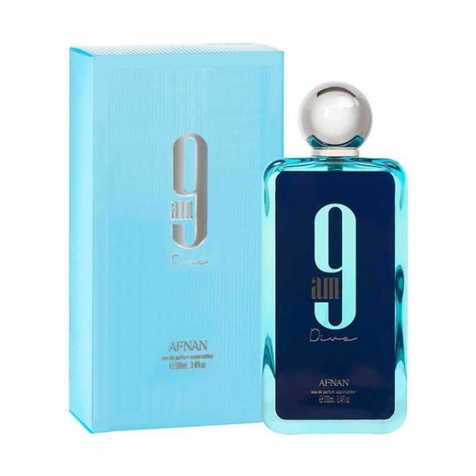 Perfume Árabe 100ML AFNAN 9PM Dive Celeste 2836
