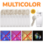 10PCS Hilo Alambre Luz Led Multicolor 3M A Dos Pilas AA