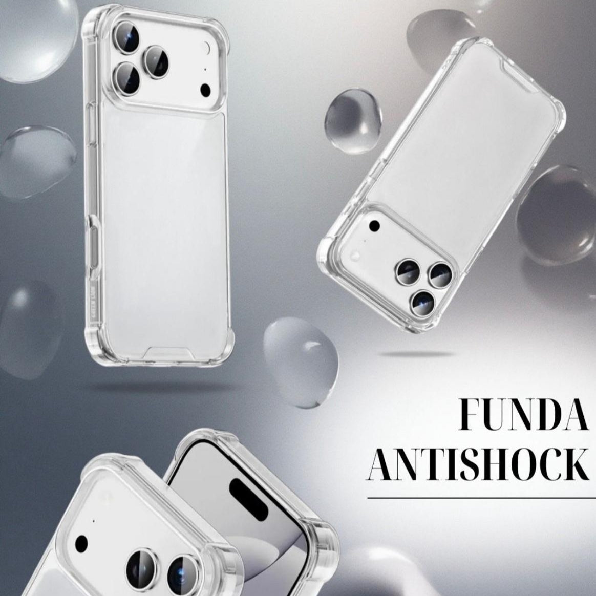10X Funda Transparente Reforzada Antishock Linea 17 Nuevo
