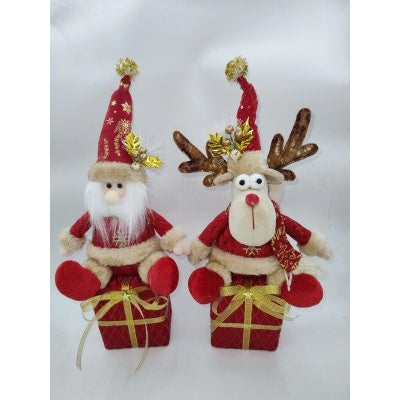 Muñeco Navideño Diseño Rojo Papanoe Ciervo 42CM 4957053