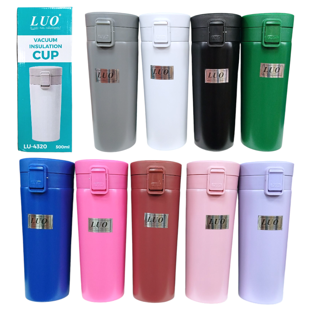 Vaso Termico Acero Inoxidable 500ML Color Liso LU-4320
