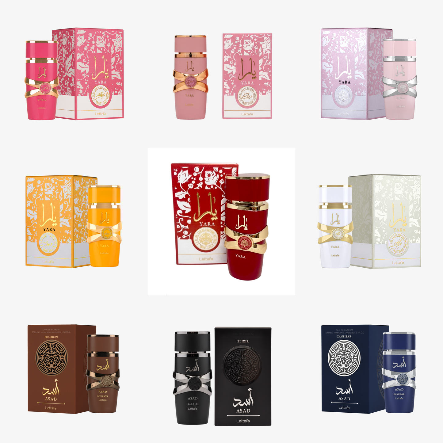 Perfume Árabe 100ML Lattafa YARA ASAD Nature HQN-2