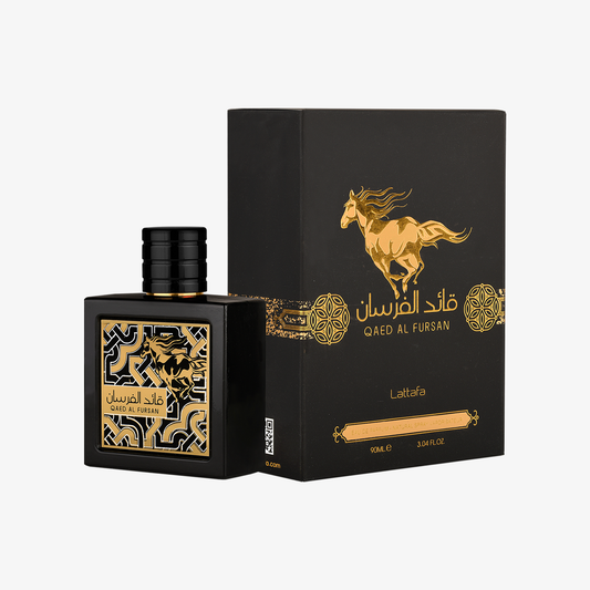 Perfume Árabe 90ML Lattafa Qaed Al Fursan Negro 5365